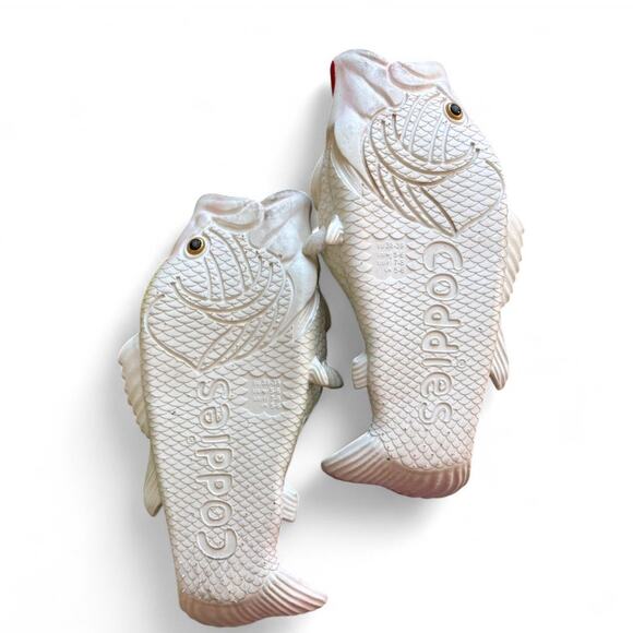 Rainbow Fish Sandals by Coddies 🐟 Size US Women’s 7–8 / US Men’s 5–6 - Picture 4 of 8